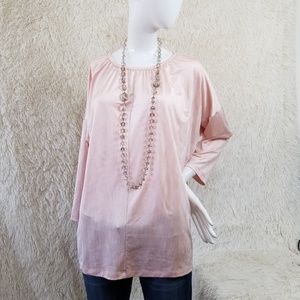 CHICO'S TOP BLOUSE SHIRT plussize light PINK